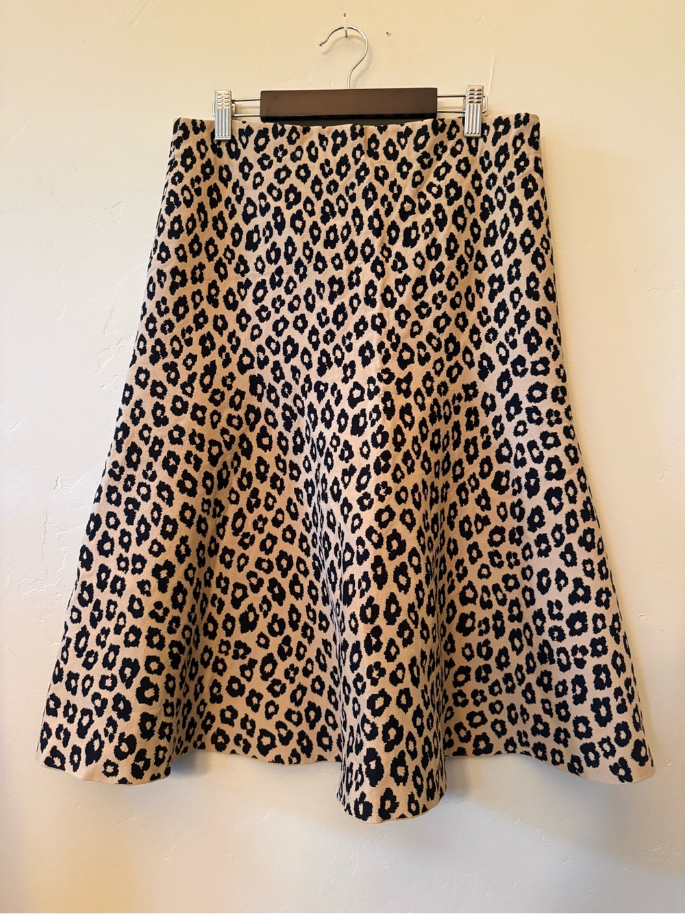 Theory Leopard Print A-Line Flared Skirt NWOT - Retail $355